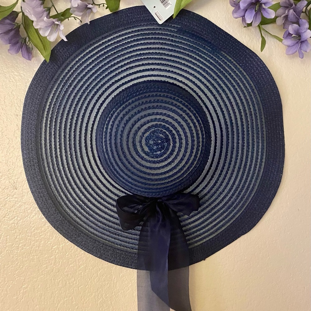 Spring Summer Fashion Mesh Navy Sunhat